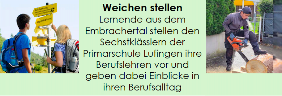 Weichen Stellen - Lernende aus dem Embrachertal geben Einblick in ihren Berufsalltag